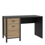 High Rock Desk in Matt Black/Riviera Oak - Image 3