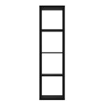 Mauro 3 Shelves Storage Unit in Matt Black - Image 2