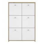 Best Chest Storage Cabinet with 6 Doors in Artisan Oak/White - Image 2