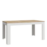 Bohol Extending Dining Table 160-207cm in Riviera Oak/White - Image 3