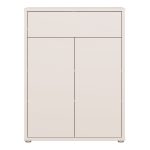 Alice Springs Shoe Cabinet with 2 Doors Push-to-Open & 1 Drawer Push-to-Open in Sand - Image 2