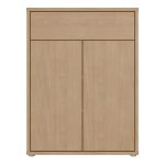 Alice Springs Shoe Cabinet with 2 Doors Push-to-Open & 1 Drawer Push-to-Open in Elegancia Oak - Image 2