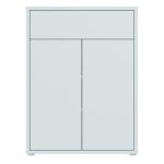 Alice Springs Shoe Cabinet with 2 Doors Push-to-Open & 1 Drawer Push-to-Open in Light Grey - Image 2