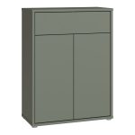 Alice Springs Shoe Cabinet with 2 Doors Push-to-Open & 1 Drawer Push-to-Open in Sage Green - Image 3