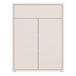 Alice Springs Compact Shoe Cabinet with 2 Doors Push-to-Open & 1 Drawer Push-to-Open in Sand - Image 2