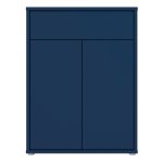Alice Springs Compact Shoe Cabinet with 2 Doors Push-to-Open & 1 Drawer Push-to-Open in Night Blue - Image 2