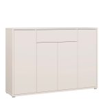 Alice Springs Shoe Cabinet with 4 Doors Push-to-Open & 1 Drawer Push-to-Open in Sand - Image 3