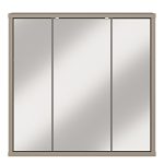Alice Springs Hanging Mirror Cupboard with 3 Doors Push-to-Open in Taupe - Image 2