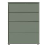 Alice Springs 4 Drawer Chest with Push-to-Open Drawers in Sage Green - Image 2