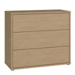 Alice Springs 3 Drawer Chest with Push-to-Open Drawers in Elegancia Oak - Image 3