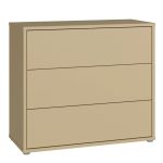 Alice Springs 3 Drawer Chest with Push-to-Open Drawers in Butter Yellow - Image 3
