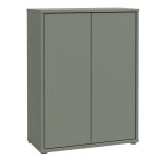 Alice Springs Shoe Cabinet with 2 Doors Push-to-Open in Sage Green