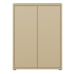 Alice Springs Shoe Cabinet with 2 Doors Push-to-Open in Butter Yellow - Image 2