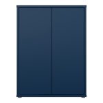 Alice Springs Tall 2 Door Cupboard with Push-to-Open Doors in Night Blue - Image 2
