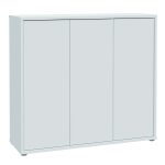 Alice Springs Shoe Cabinet with 3 Doors Push-to-Open in Light Grey
