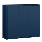 Alice Springs Shoe Cabinet with 3 Doors Push-to-Open in Night Blue