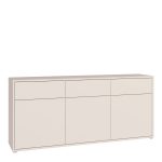 Alice Springs 3 Door 3 Drawer Sideboard with Push-to-Open Drawers in Sand