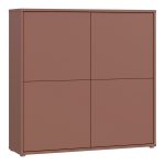Alice Springs 4 Door Large Storage Cabinet with Push-to-Open Doors in Terracotta - Image 3