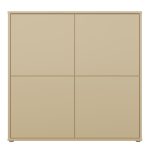 Alice Springs 4 Door Large Storage Cabinet with Push-to-Open Doors in Butter Yellow - Image 2