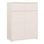 Alice Springs Storage Cabinet with 2 Doors & 2 Drawers with Push-to-Open in Sand