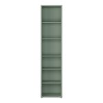 Alice Springs Tall Narrow Bookcase with 5 Shelves in Sage Green - Image 2