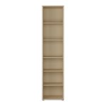 Alice Springs Tall Narrow Bookcase with 5 Shelves in Butter Yellow - Image 2