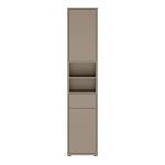 Alice Springs Tall Narrow Bathroom Storage Cabinet with 2 Doors Push-to-Open & 1 Drawer Push-to-Open in Taupe - Image 2