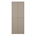Alice Springs Tall Shoe Cabinet with 4 Doors Push-to-Open in Taupe - Image 2