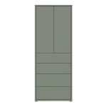 Alice Springs Tall Storage Cabinet with Push-to-Open Doors & 4 Drawers in Sage Green - Image 2