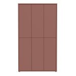 Alice Springs Tall Shoe Cabinet with 6 Doors Push-to-Open in Terracotta - Image 2