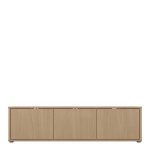 Alice Springs Wide TV Cabinet with 3 Doors Push-to-Open in Elegancia Oak - Image 2