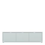 Alice Springs Wide TV Cabinet with 3 Doors Push-to-Open in Light Grey - Image 2