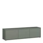 Alice Springs Wide TV Cabinet with 3 Doors Push-to-Open in Sage Green