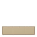 Alice Springs Wide TV Cabinet with 3 Doors Push-to-Open in Butter Yellow - Image 2