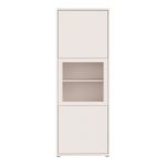 Alice Springs Narrow Display Cabinet with 3 Push-to-Open Doors in Sand - Image 2
