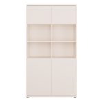 Alice Springs Wide Storage Cabinet 4 Doors Push-to-Open & 2 Central Shelves Sand - Image 2