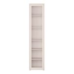 Alice Springs Slim Tall Display Cabinet with 1 Glass Door Push-to-Open & 5 Shelves in Sand - Image 2