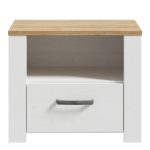 Bohol 1 Drawer Bedside I n Navy Oak - Image 2