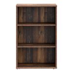 Essential Low Narrow 2 Shelf Bookcase in Vintage Oak - Image 2