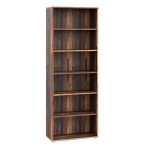 Essential Wide 5 Shelf Bookcase in Vintage Oak - Image 3