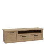 Corona 2 Drawer 1 Door Coffee TV Unit in Artisan Oak - Image 3