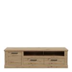 Corona 2 Drawer 1 Door Coffee TV Unit in Artisan Oak - Image 2