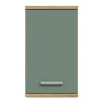 Veris Small Hanging Cupboard with 1 Door in Artisan Oak and Sage Green - Image 2