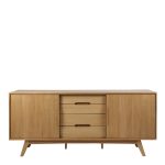 Marte 2 Door 4 Drawers Sideboard in Oak - Image 2