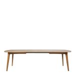 Marte Extendable Dining Table in Oak 180/270 x 102 x 76cm - Image 2