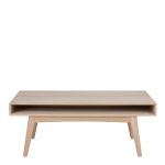Marte Coffee Table with Open Shelf in White Oak - Image 2