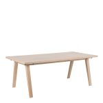 A-Line Extendable Dining Table in White Oak 200/286 x 74.6 x 95cm - Image 2
