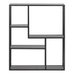 Seaford Black Metal Wall Shelf with 3 Additional Black Shelves - Image 2