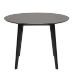Roxby Round Dining Table in Black 105cm - Image 2