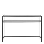 Seaford Black Metal Console Table with Black Top - Image 2